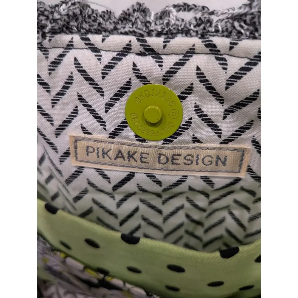 Quilted Patchwork Tote Purse Bag Boho Mixed Media Fringe Pikake Design Embelish